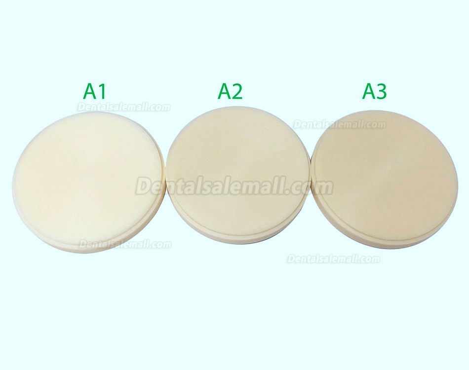 5Pcs Dental PMMA Blocks Pmma Milling Discs Dental Material lab for Make Temporary Bridge Dental Restorations Resin Block